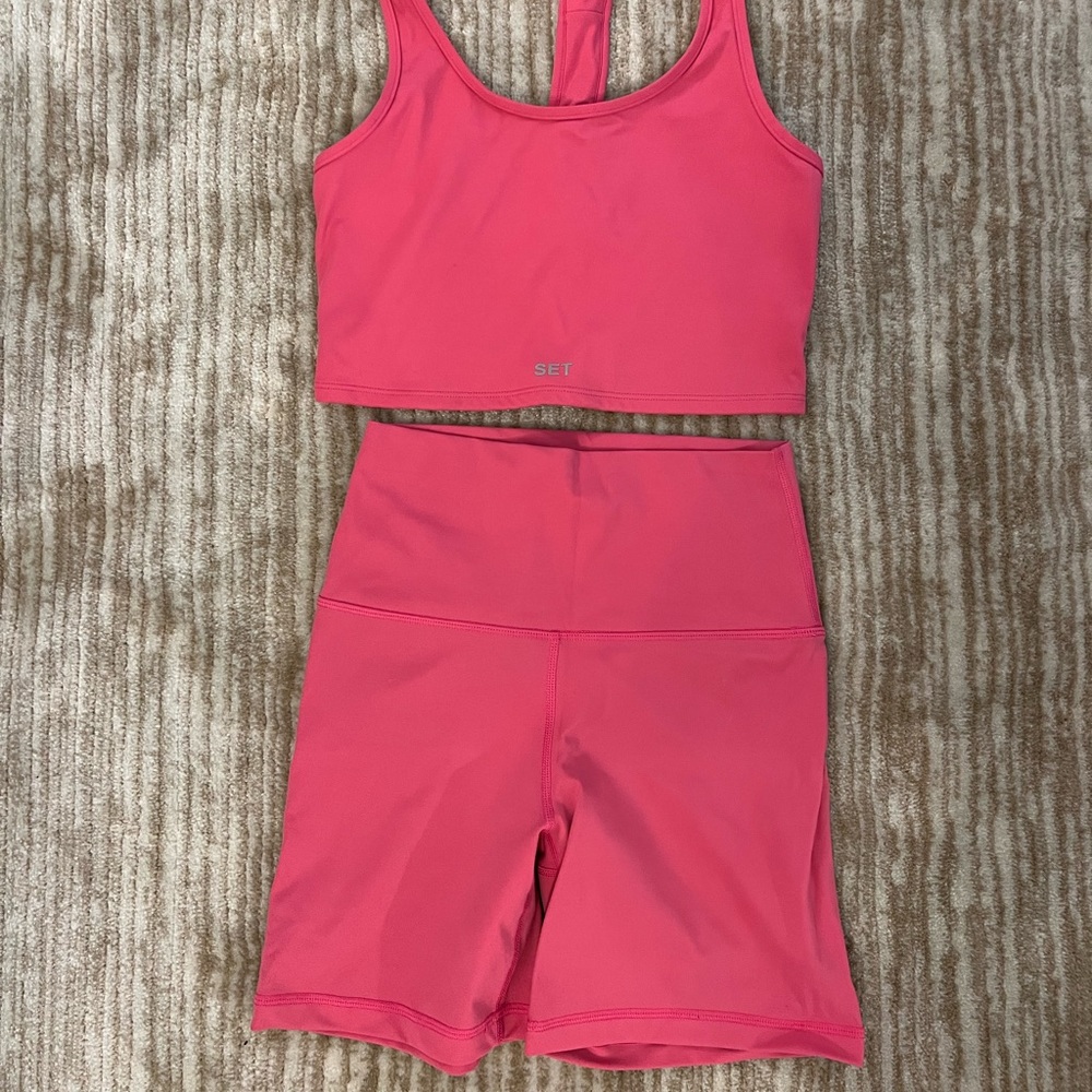 SET Active pink Sportbody outfit